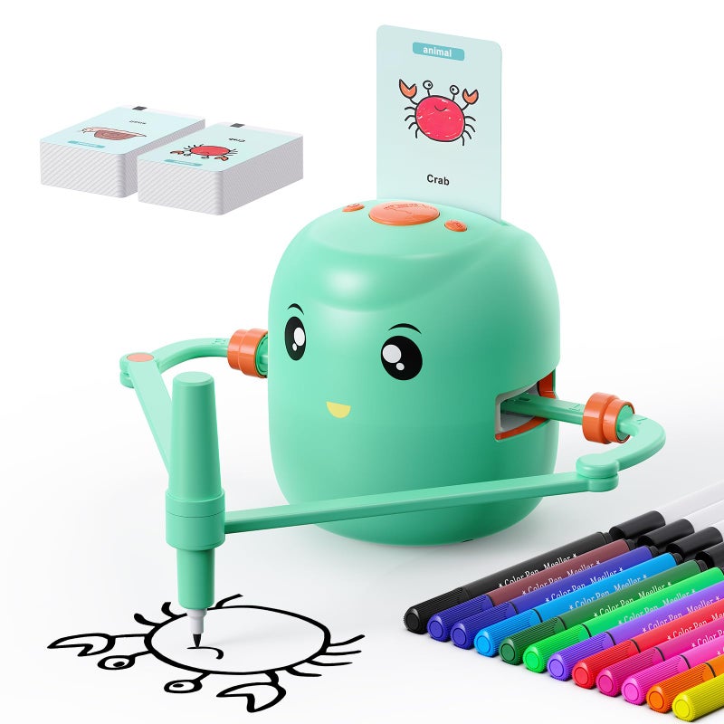 CYJBE Smart Drawing Robot for KidsMontessori Educational Painting Toy for 5 with Voice Interaction16 Color PensMagic Drawing Robot with 150 Learning Word Cards Ideal Gift for 5 Year Old Boys Girls - Image 2