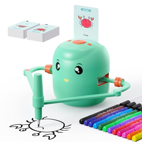 CYJBE Smart Drawing Robot for KidsMontessori Educational Painting Toy for 5 with Voice Interaction16 Color PensMagic Drawing Robot with 150 Learning Word Cards Ideal Gift for 5 Year Old Boys Girls - Image 1