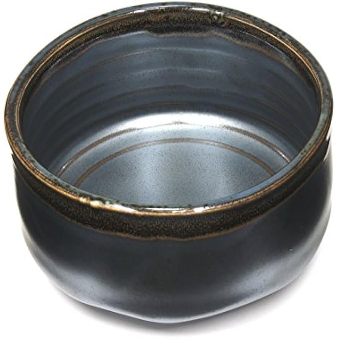 Mino Ware Japanese Handcrafted Matcha Tea Bowl Black Matcha Tea Cup Ceremony Authentic Pottery Kuro Oribe Chawan - Image 4
