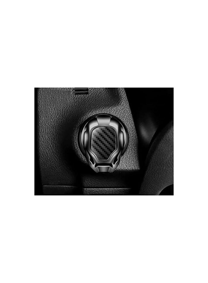 Generic Universal Iron man Carbon Fiber Start/Stop Engine Button Cover Compatible With All Vehicle - Image 5