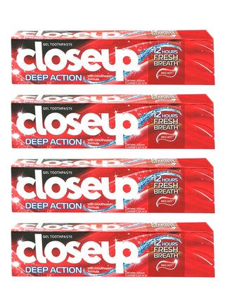 Pack Of 4 Deep Action Toothpaste Hot Red 123ml - pzsku/Z1A5CBA380B90D800D95DZ/45/_/1711525983/6164d367-19b7-4e07-8c7a-edb900c196a9