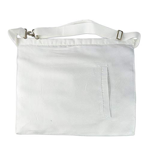 deDecoml Masonic Apron Synthetic Leather White Mason Apron - Image 3