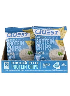 Quest Quest Nutrition Tortilla Style Protein Chips 32g Ranch Pack of 8  - Image 2