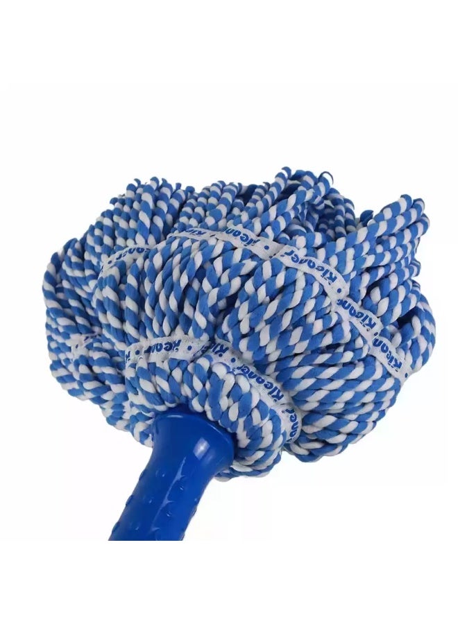 Kleaner Twist Mob With Microfiber Mob Head And Self Lock Metal Handle- Blue - Image 3