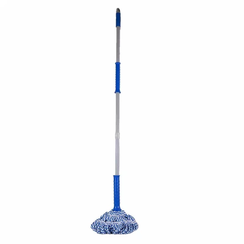 Kleaner Twist Mob With Microfiber Mob Head And Self Lock Metal Handle- Blue - Image 1