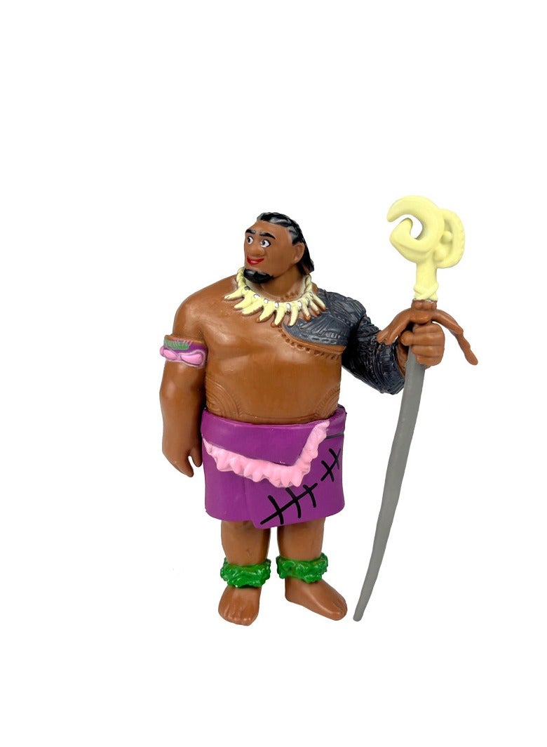 Y&D 6 Piece  Figures The Moana  Action Figure Toys For Fans Moana Series Figures Model Birthday Cake Toppers - Image 3