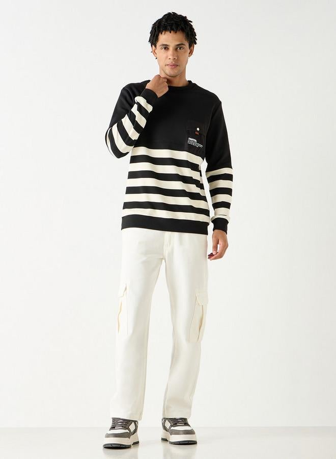 Starter Striped Sweatshirt with Long Sleeves - Image 2