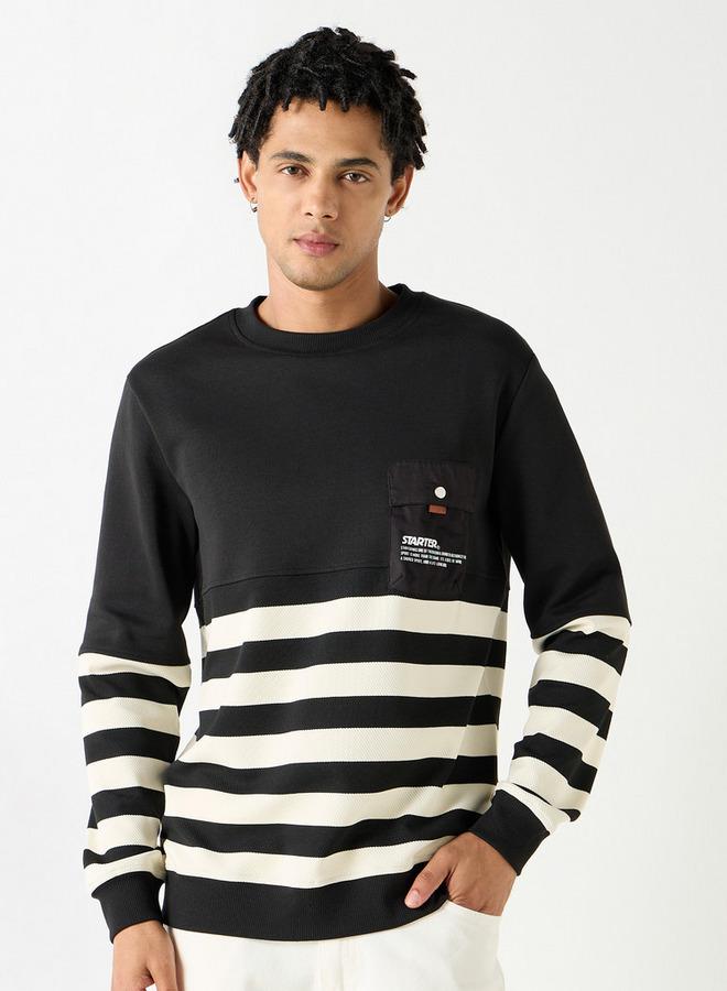 Starter Striped Sweatshirt with Long Sleeves - Image 1