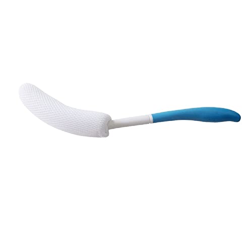 Shuiniba Body Back Bath Brush, Curve Long Handle Mesh Bag Sponge, Replaceable Scrubbing Brush, Exfoliating Skin Shower Brush, Length 15.35 Inch/39cm - Image 1