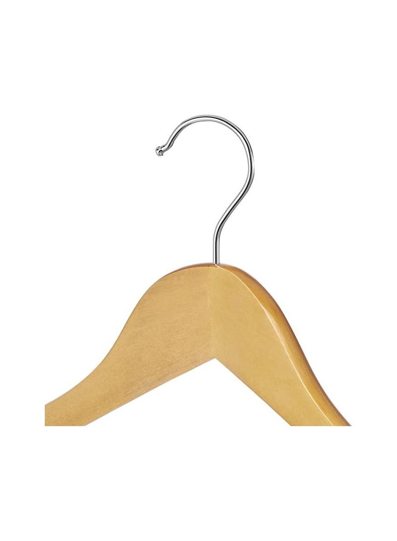 Whitmor 16 Piece Wood Suit Hangers Beige 0.44x 9.25x17.5inch - Image 2