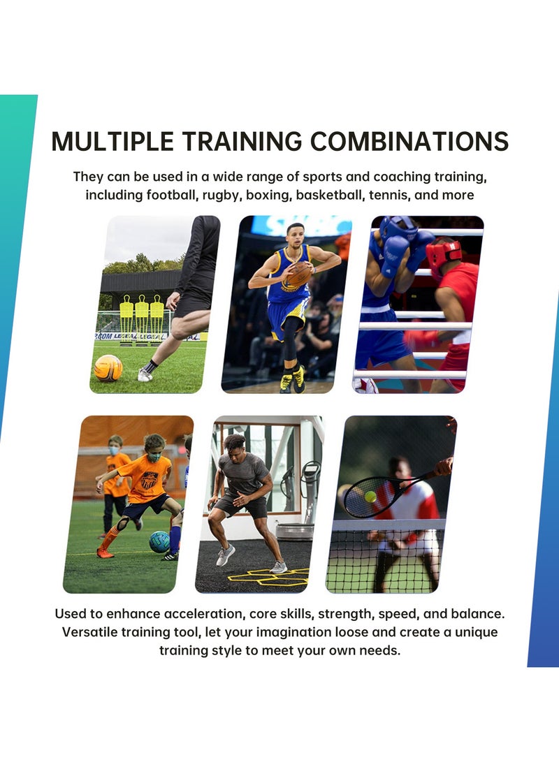 Cactus Fitness Multifunctional agility ladder 8rings with carrying bag in football soccer tennis padel speed agility fitness drills training for athletes adults children  - Image 4