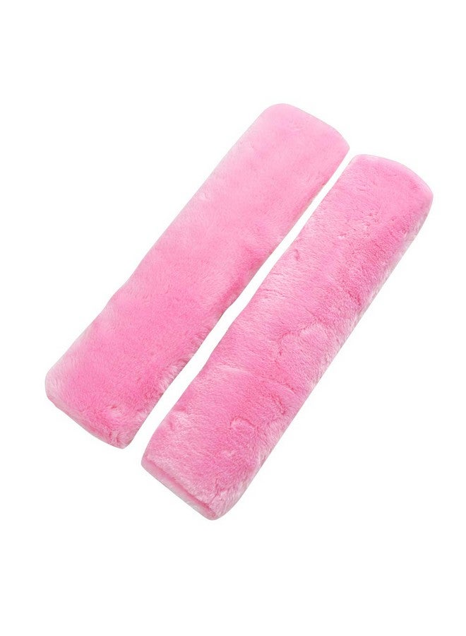 SUNTRADE Soft Faux Car Seat Belt Cover Pad,Car Safety Seat Belt Strap Shoulder Pad for Adults and Children,Suitable for Car Seat Belt,Backpack,Shoulder Bag,Set of 2 (Pink) - Image 2