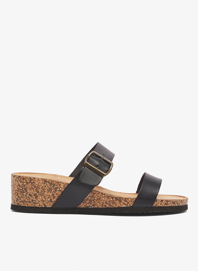 DOWN TO EARTH Mid Wedged Casual Sandal - Image 1