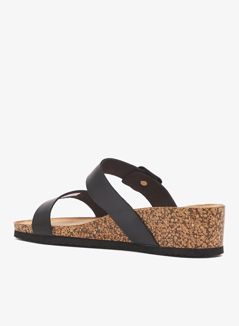 DOWN TO EARTH Mid Wedged Casual Sandal - Image 3