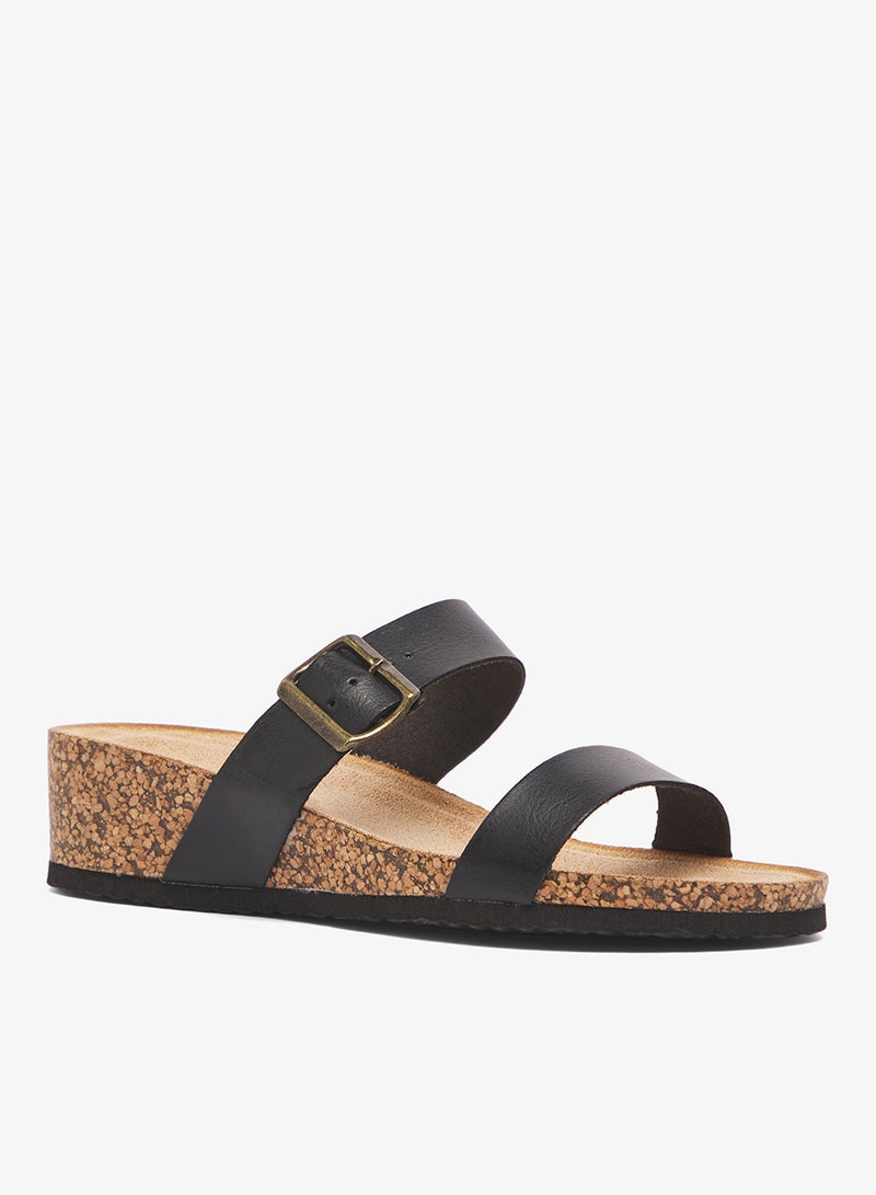 DOWN TO EARTH Mid Wedged Casual Sandal - Image 2