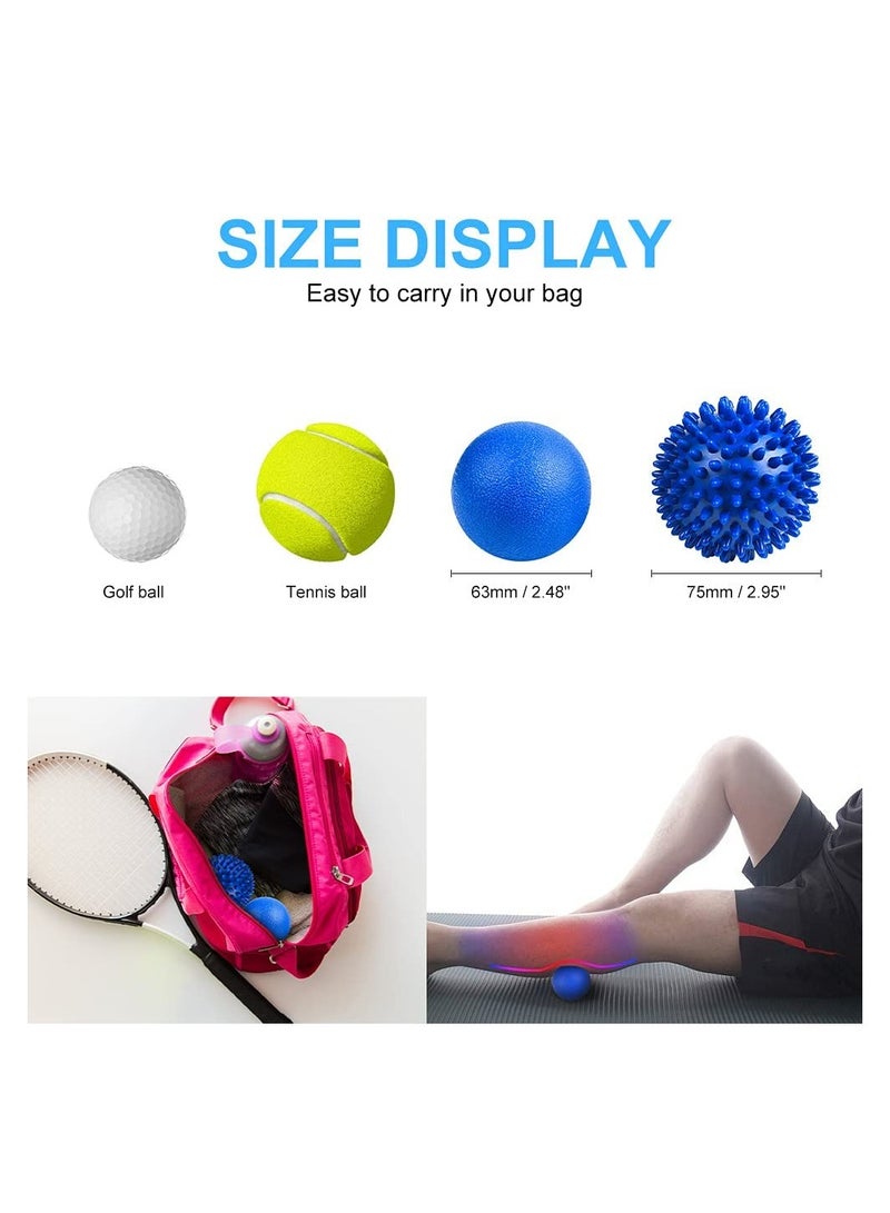 SYOSI 2 Pack Spiky Massage Ball Physical Therapy Hard Lacrosse for Myofascial Release and Trigger Point Deep Tissue Shower Wedding Party Decorations - Image 2