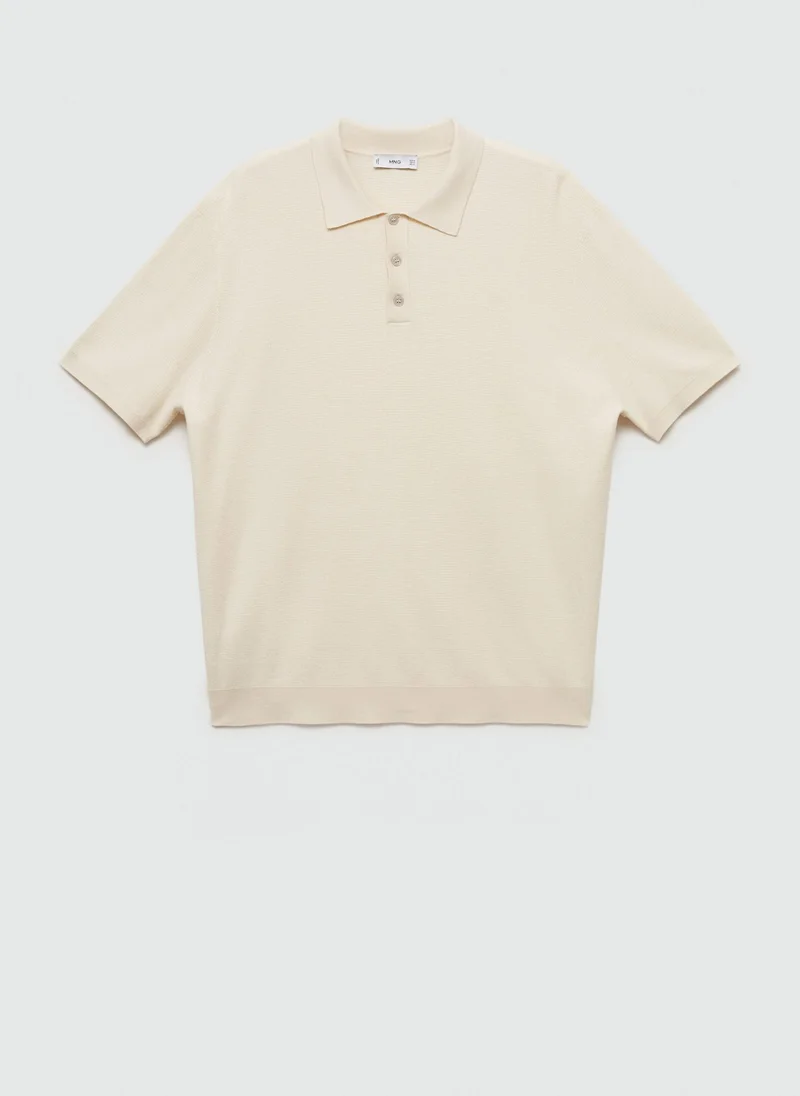 Mango Man Structured Fine Knit Polo