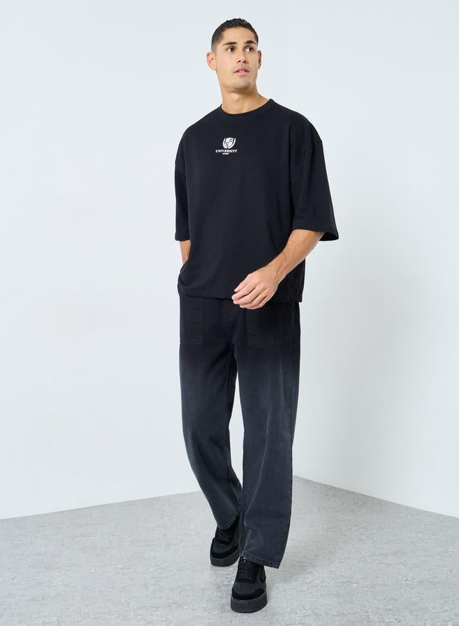 Styli Men Acid Wash Relaxed Fit Jeans - Image 2