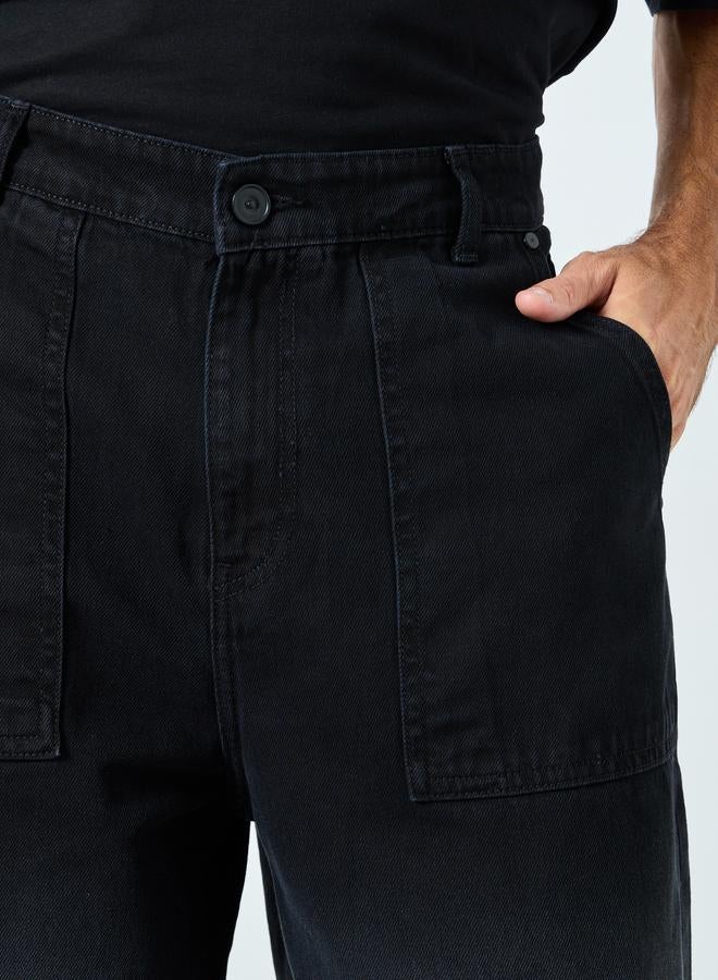 Styli Men Acid Wash Relaxed Fit Jeans - Image 3