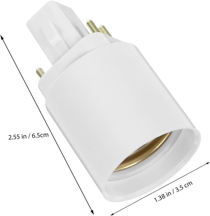 Uonlytech E27 Light Bulb Adapter G24q to E27 Socket Converter Elegant Lamp Holder for Home Commercial Use - Image 2