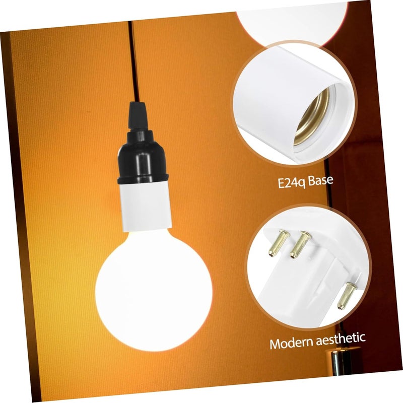 Uonlytech E27 Light Bulb Adapter G24q to E27 Socket Converter Elegant Lamp Holder for Home Commercial Use - Image 5