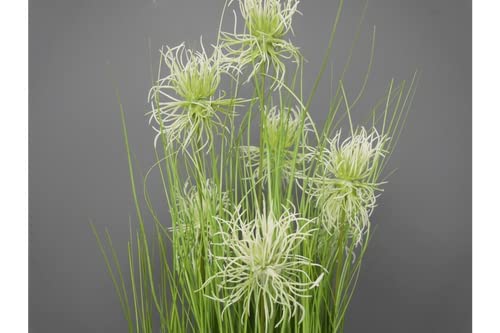 FOX & FERN FOX FERN Artificial Grass Plant for HomeOffice Decor Faux Plant to Elevate Any IndoorOutdoor SpaceSea Urchin White48 - Image 4