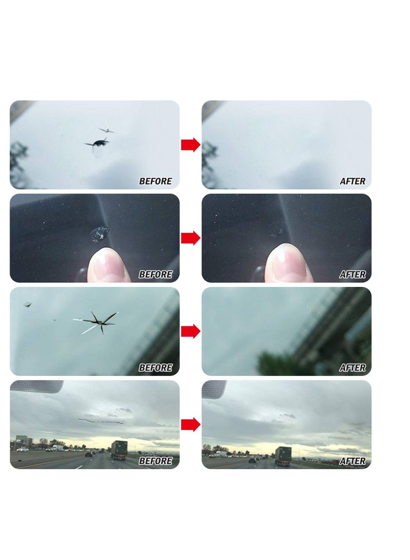 Windscreen Repair Kit, Professional Windshield Repair Upgraded Version, Windshield Chip Repair Kit, for Chips, Cracks, Star-Shaped Crack and Glass Repair - Image 3