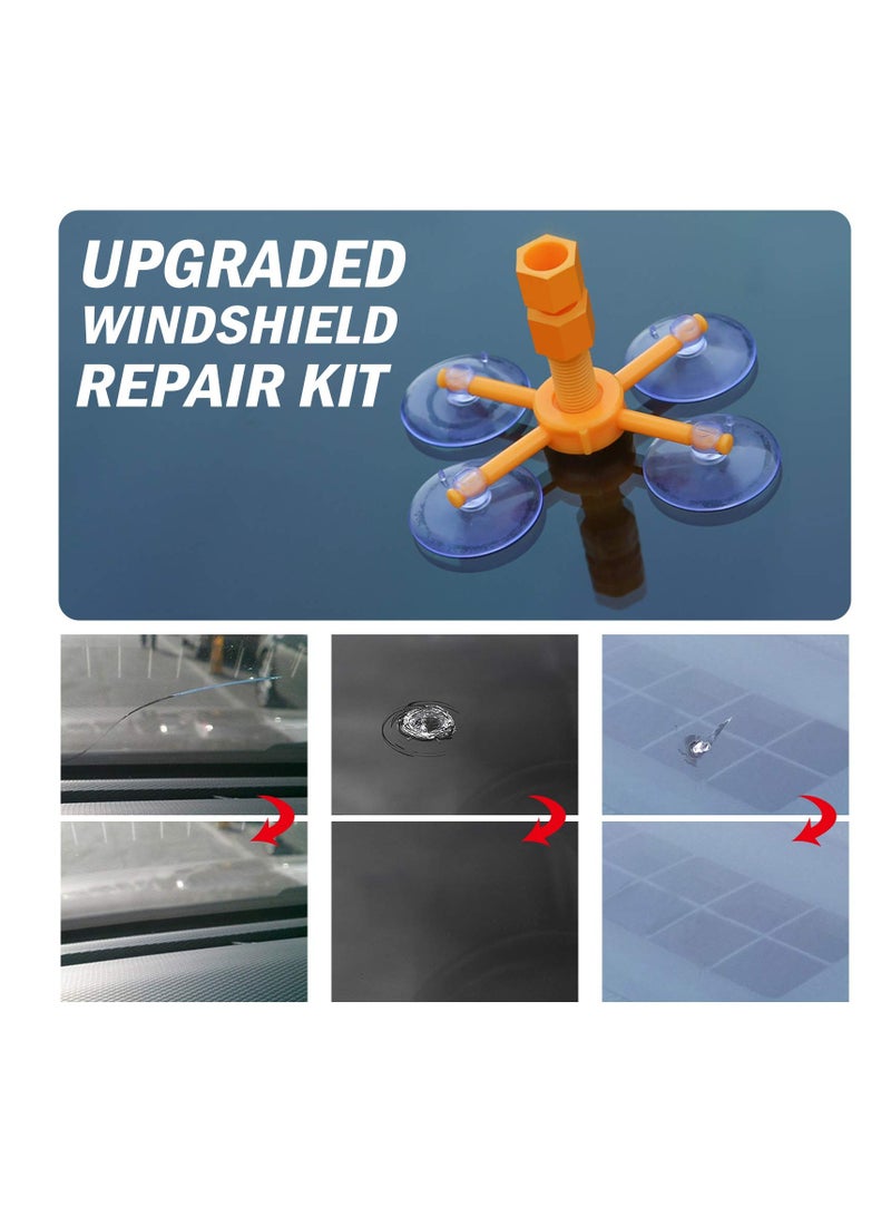Windscreen Repair Kit, Professional Windshield Repair Upgraded Version, Windshield Chip Repair Kit, for Chips, Cracks, Star-Shaped Crack and Glass Repair - Image 5