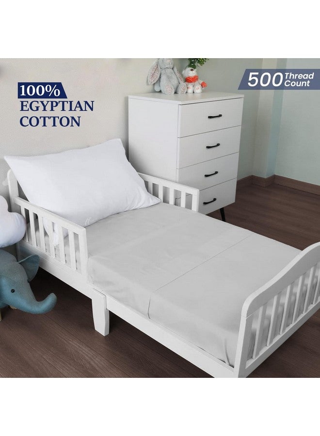 Ambition Home Toddler Travel Small Pillowcase 12x16 Inch White Solid Zipper Closer Pillow case Set of 2 PC Travel Pillow Cover 500 Thread Count 100% Egyptian Cotton Decorative Travel Pillow Cover - Image 2