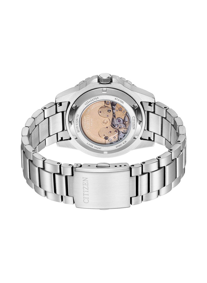 CITIZEN Men's Analog Round Shape Stainless Steel Wrist Watch NJ0170-83Z - 43 Mm - Image 2