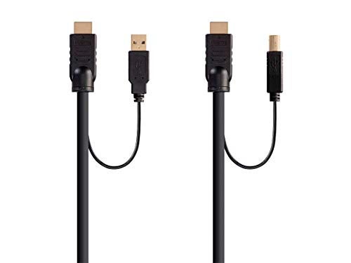 Monoprice 136645 HDMI USB Combo Cable 10 Feet 4K60Hz High Dynamic Range HDR for KVM Switches Switch Series Black - Image 3