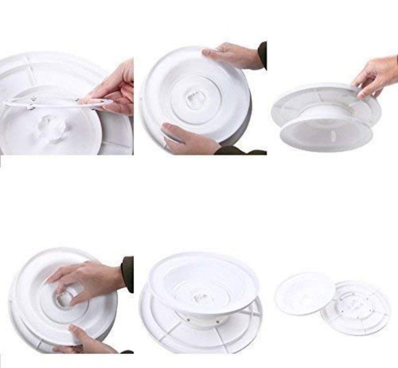 REDUCK™ Cake Stand | Cake Tools Round Easy Rotate Turntable Revolving, Plastic - Image 3