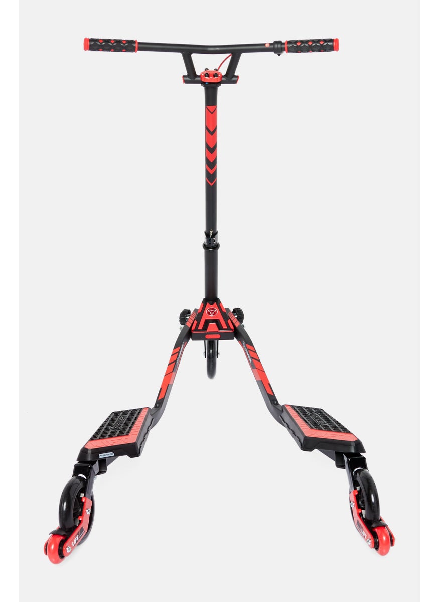 Yvolution Y Fliker Lift  Swing Wiggle Carving Scooter, Black  - Image 3