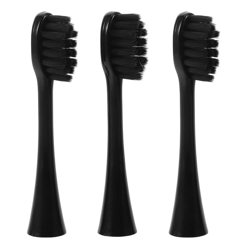 3 Pack Soft Bristle Replacement Toothbrush Heads For Adults Gentle Oral Cleaning Home Travel - Image 2