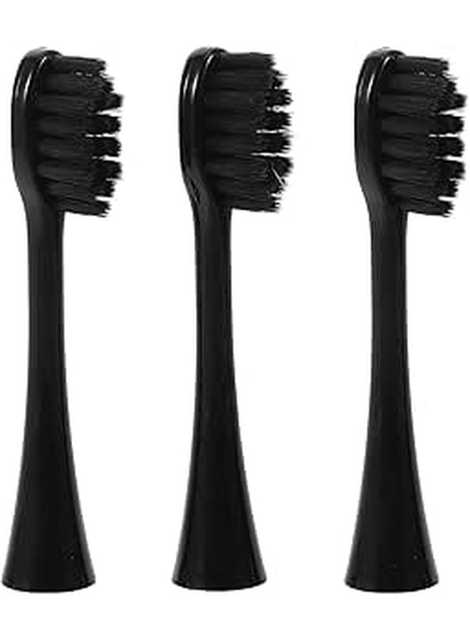 3 Pack Soft Bristle Replacement Toothbrush Heads For Adults Gentle Oral Cleaning Home Travel - Image 1