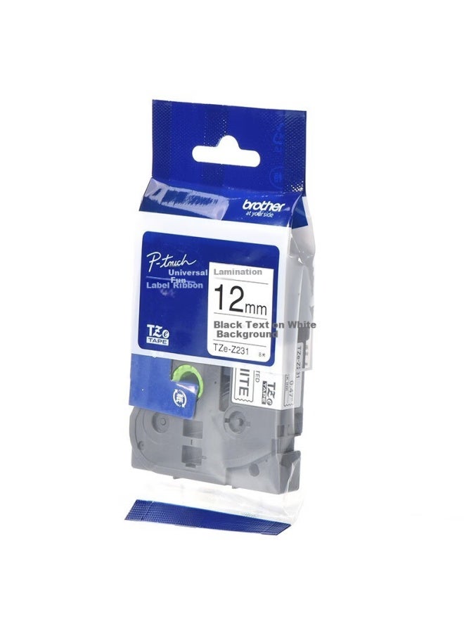 brother Tze-231 Label Maker Ribbon, 12mm White Background With Black Text (compatible With Pt-p950nw/900w/750w/710bt/700/d210/d450) - Image 3
