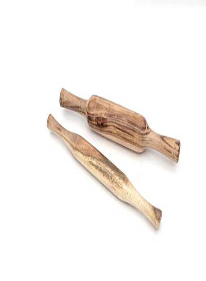 PTR Smooth Finish Sheesham Wood Belan/Rolling Pin/Roti Maker/Chapati Roller for Indain Cooking Traditions (12 inch) - Image 1