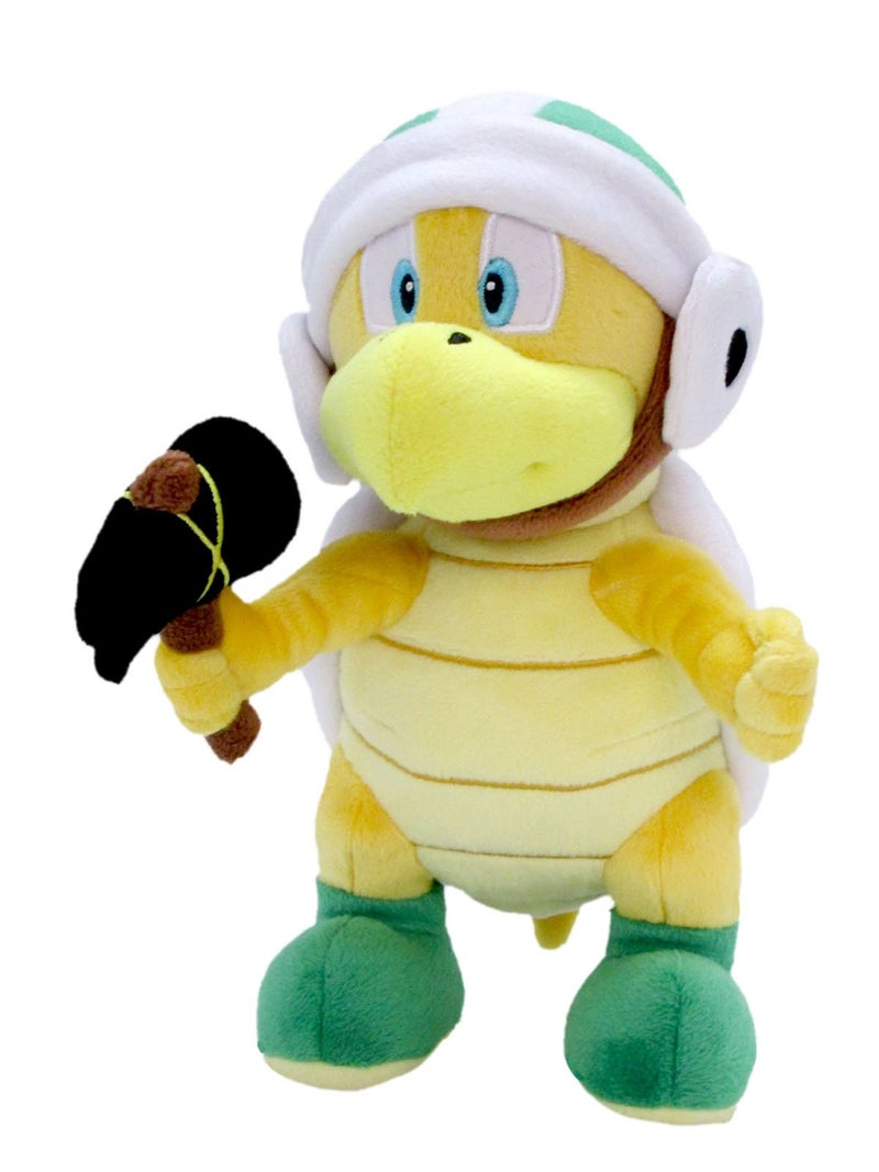 Sanei Super Mario All Star Collection AC37 Hammer Bros Stuffed Plush, 8.5" - Image 1