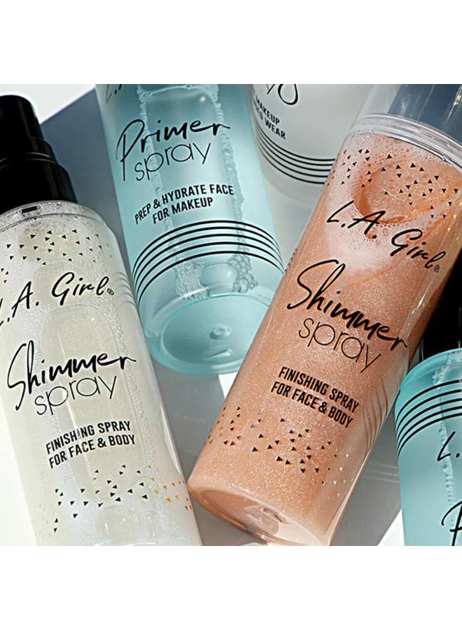 لا جيرل GFS919 Shimmer Spray For Body and Face -80ml Rose Gold - Image 4