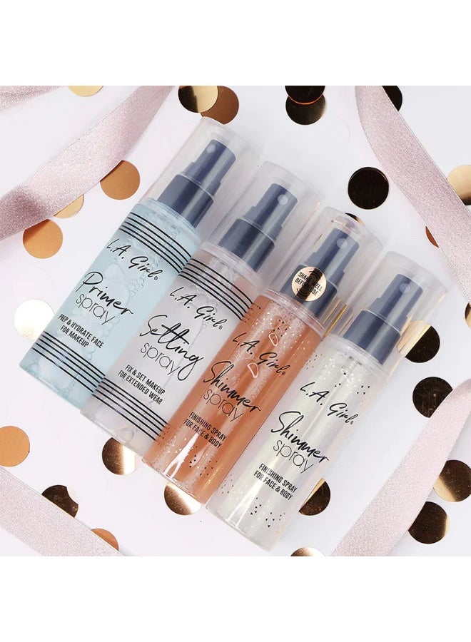 لا جيرل GFS919 Shimmer Spray For Body and Face -80ml Rose Gold - Image 5