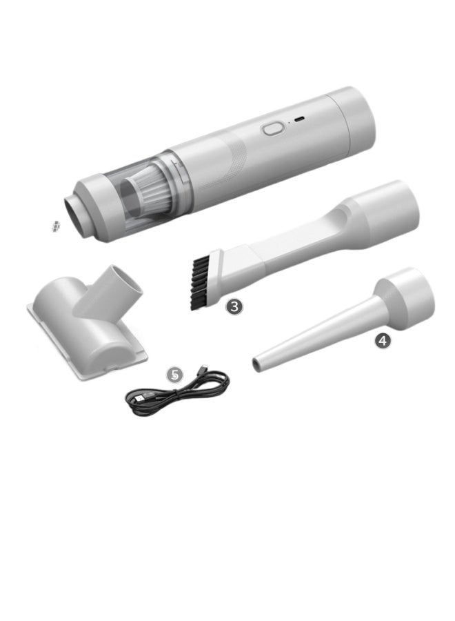 نيوترل مكنسة كهربائية للسيارة لتنظيف شعر الحيوانات الأليفة مكنسة كهربائية محمولة للسيارة بدون فرشاة مكنسة كهربائية لاسلكية للسيارة لجمع الغبار شفط ونفخ مزدوجة الغرض - Image 1