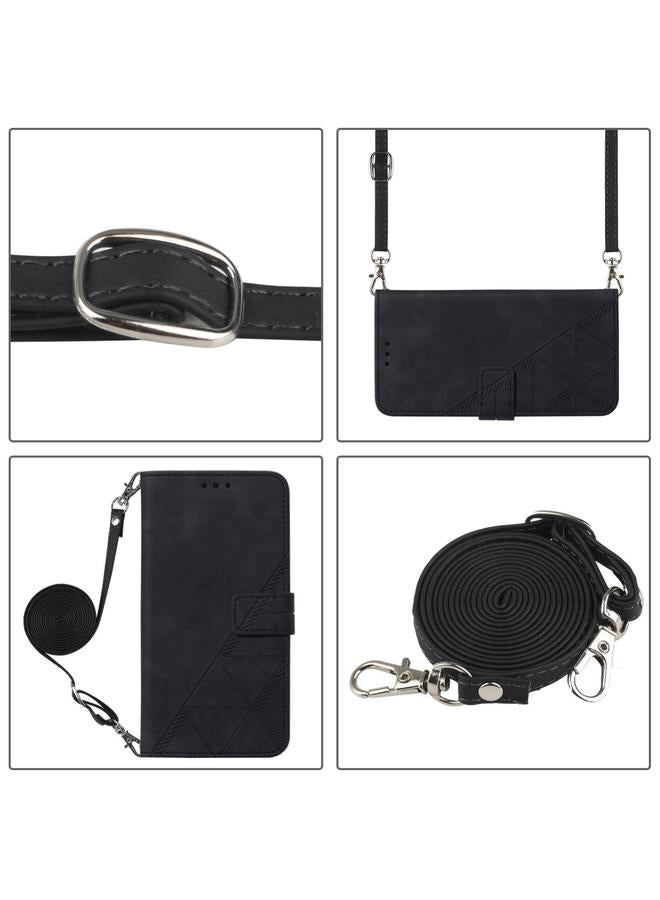 S-TOP Case For OPPO Reno6 5G Crossbody 3D Embossed Flip Leather Phone Case - Image 5