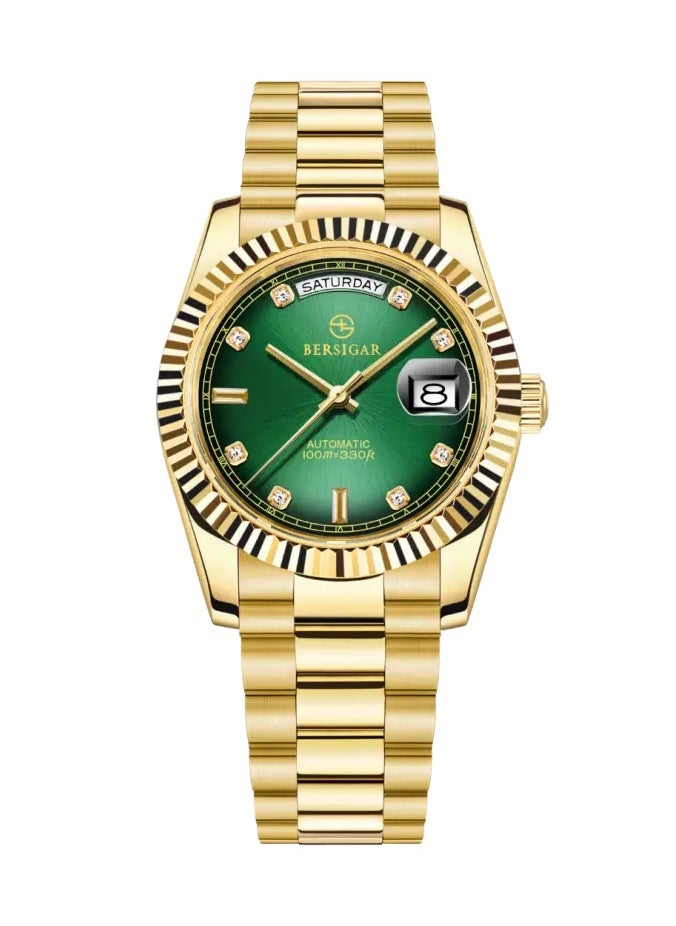 BERSIGAR - Bersigar BG-1752 Luxaura Design Stainless Steel Automatic Water Resistant Watch - Image 1