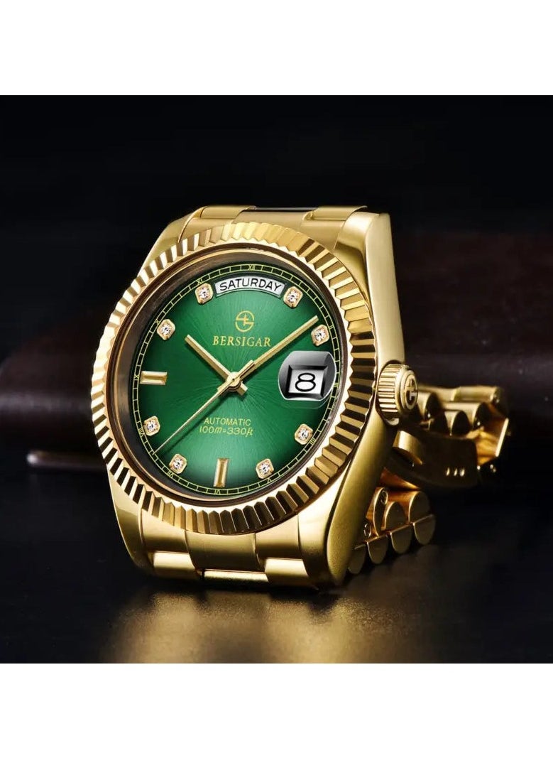 BERSIGAR - Bersigar BG-1752 Luxaura Design Stainless Steel Automatic Water Resistant Watch - Image 1