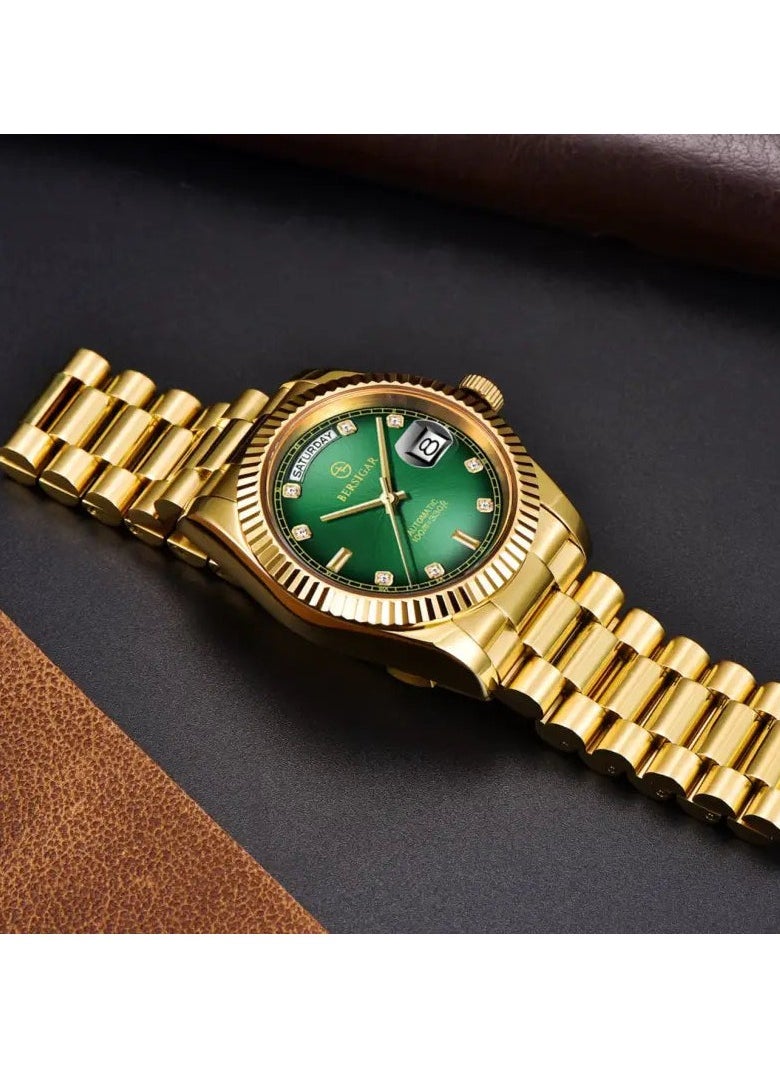 BERSIGAR - Bersigar BG-1752 Luxaura Design Stainless Steel Automatic Water Resistant Watch - Image 1