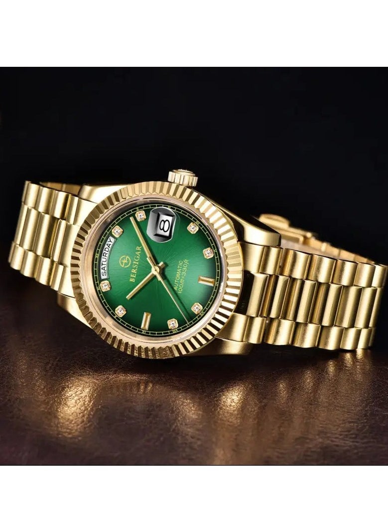 BERSIGAR - Bersigar BG-1752 Luxaura Design Stainless Steel Automatic Water Resistant Watch - Image 1