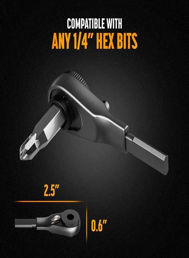 Galvanox Flat-end Ratchet Driver Designed for Leatherman Models - Compatible with Multi-tool Flat Bit Kits and Standard 1/4" Hex Bits (Black) - Image 2