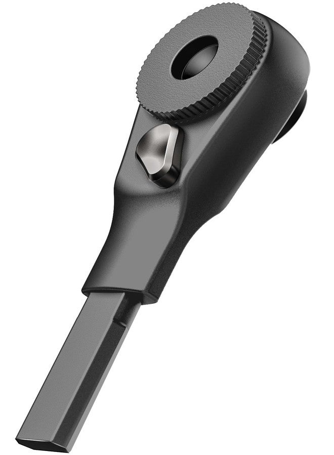 Galvanox Flat-end Ratchet Driver Designed for Leatherman Models - Compatible with Multi-tool Flat Bit Kits and Standard 1/4" Hex Bits (Black) - Image 1