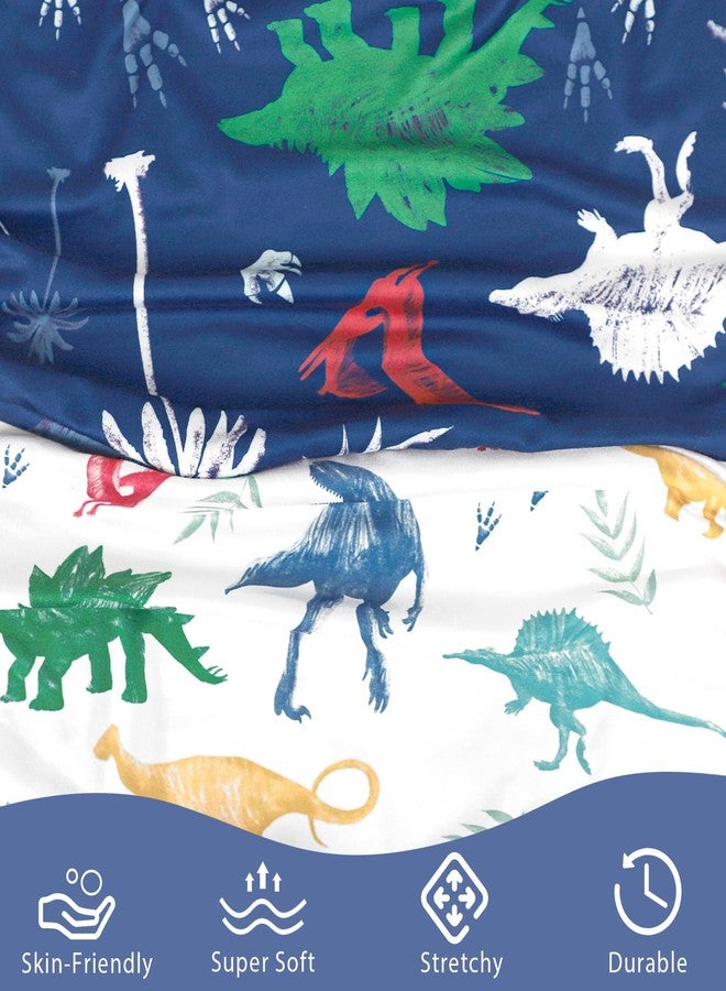 Hooyax Nursing Pillow Covers 2 Pack - Ultra Soft & Stretchable Breastfeeding Pillow Slipcovers, Adorable Cover for Infant Feeding Pillow, for Most Standard Pillows (Dinosaur) - Image 3