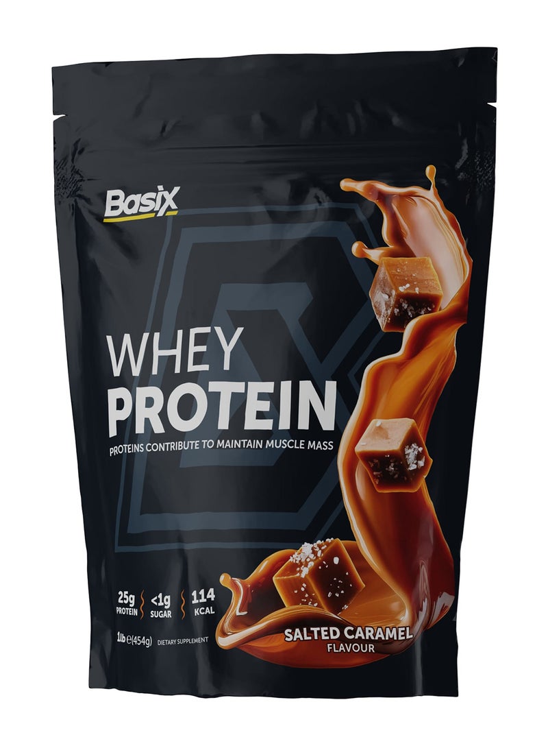 باسيكس بروتين مصل اللبن للعضلات - كراميل مملح - 1 رطل - Image 1